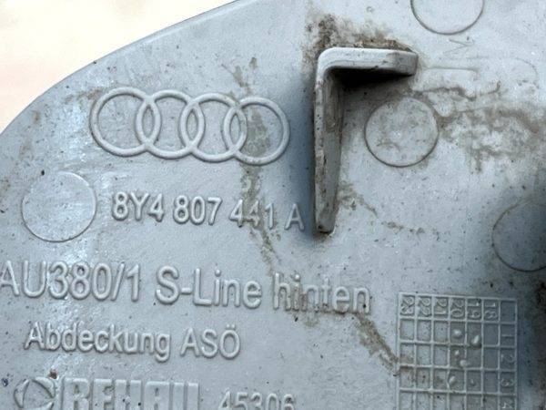 Audi A3 8Y S Line Rear Bumper Tow Hook Eye Cover Cap 20 24 8Y4807441A Genuine 178525224090 9
