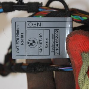 BMW X5 E70 Rear Right Exterior Door Handle carrier with loom 2007 -2013 7184662 - Image 8