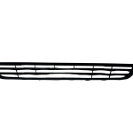 Ford Fiesta MK7 Front Bumper Lower Center Grill 2012 2017 C1BB 17K945 AA Genuine 178535967880