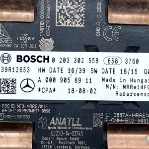 Mercedes A Class Cruise Control Distronic Radar Sensor A0009056911 Genuine - Image 15