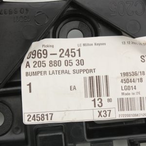 Mercedes C Class Coupe Rear Bumper Bracket 2018 TO 2022 A2058800530 left c205 - Image 5