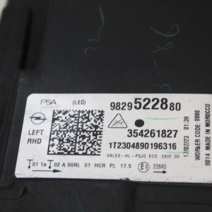 Vauxhall Corsa F Left Side LED Headlight 2020-2023 9829522880 Genuine *DAMAGED* - Image 12