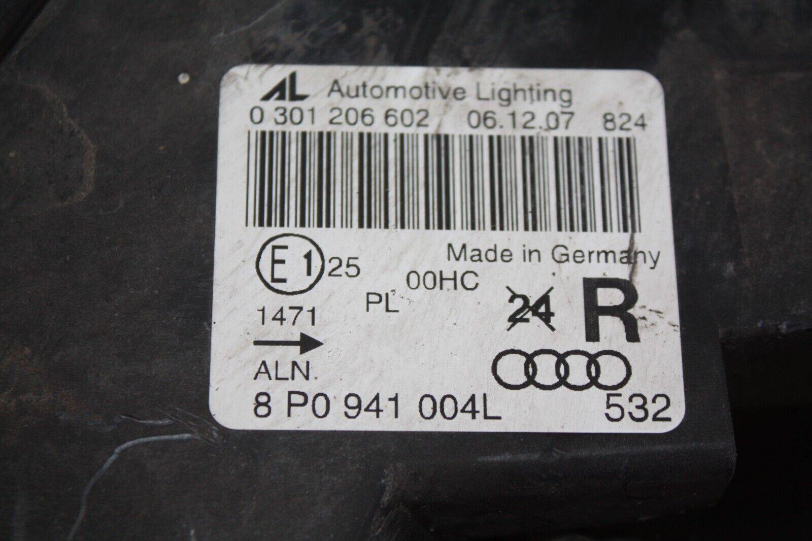 Audi-A3-Right-Side-Headlight-2004-to-2008-8P0941004L-Genuine-176329162471-5