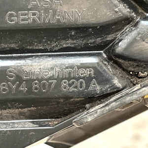 Audi A3 S Line Rear Bumper Right Side Grille 2020 ON 8Y4807820A Genuine - Image 9