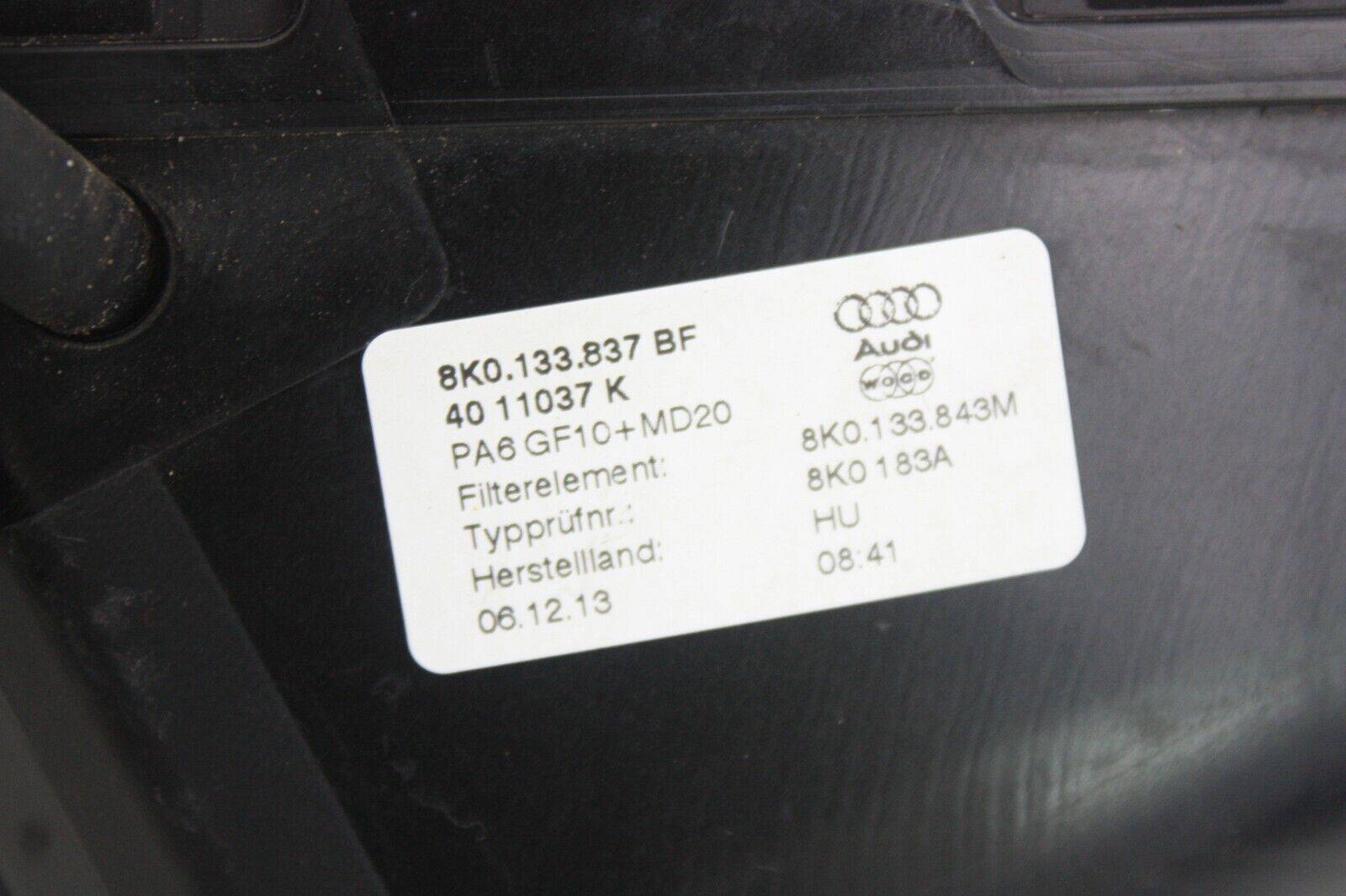 Audi-A4-B8-Air-Filter-Box-8K0133837BF-Genuine-175390925251-11