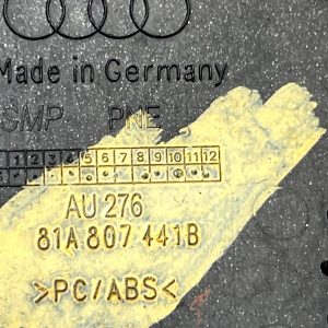 Audi Q2 GA Rear Bumper Tow Hook Eye Cap Cover 2016 TO 2021 81A807441B Genuine - Image 10