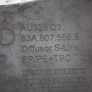 Audi Q3 S-Line Rear Bumper Lower Section 2019 TO 2025 83A807521B Genuine - Image 18