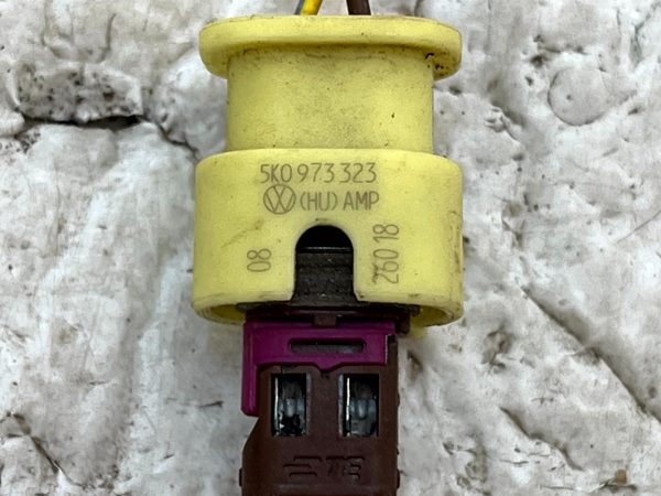 Audi VW Seat Skoda Crash Impact Sensor Wiring Loom Plug Connector 5K0973323 178319847231 8