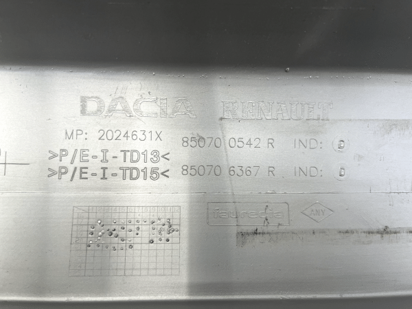 Dacia Duster Rear Bumper Lower Section 2018 TO 2021 850700542R Genuine 178510567631 16