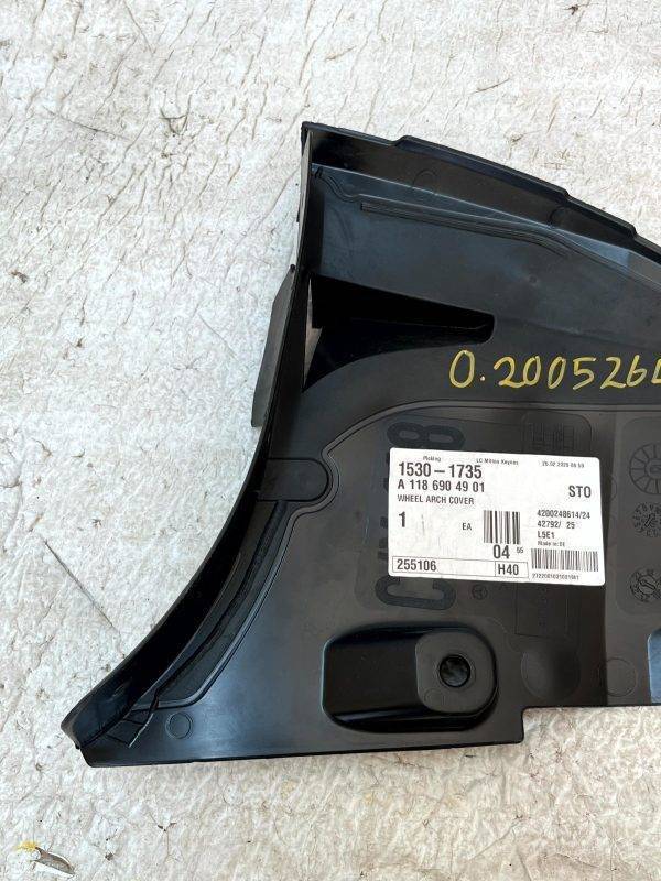 Mercedes CLA C118 Front Left Lower Wheel Arch Trim 2019-2024 A1186904901 Genuine 5 Mercedes CLA C118 Front Left Lower Wheel Arch Trim 2019 2024 A1186904901 Genuine 178237065041 6