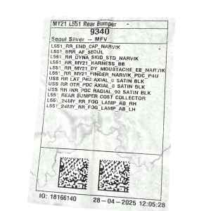 Range Rover Evoque L551 Rear Bumper 2019 ON K8D2-17D781-AAW Genuine *DAMAGED* - Image 23