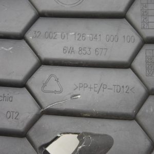 Skoda Fabia Front Bumper Lower Grill 2022 ON 6VA853677 Genuine - Image 9