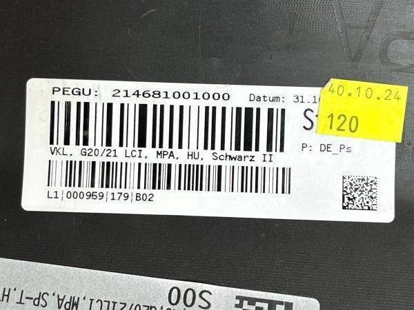 BMW 3 Series G20 G21 LCI Rear Bumper Lower Section 2023 ON 51128085483 Genuine 178508011262 20