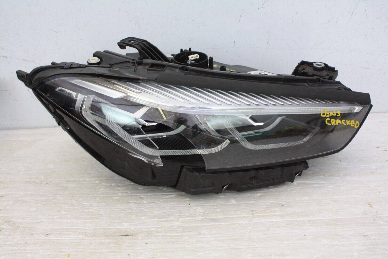 BMW M8 F91 LED Right Side Headlight 5A27A28 01 Genuine LENS CRACKED 175911614232