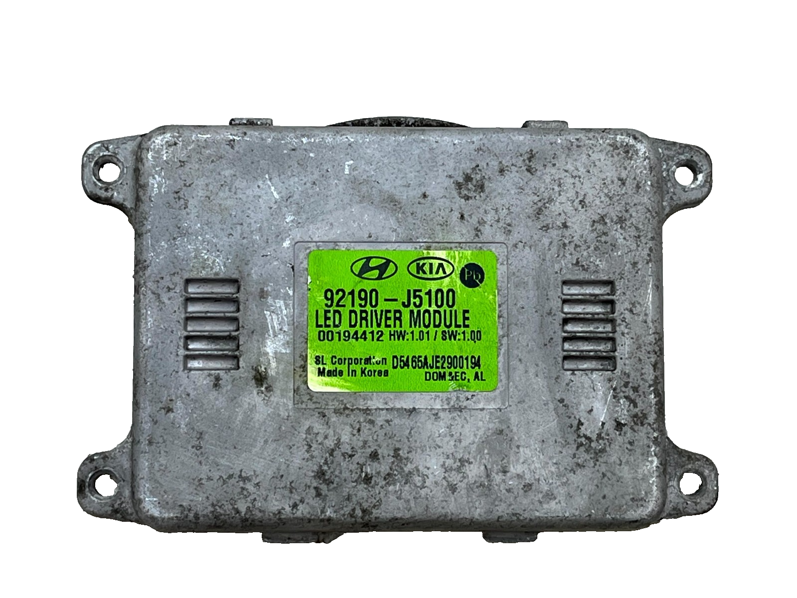 Kia Stinger GTS Right LED Headlight Ballasts Control Module 92190-J5100 Genuine