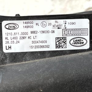 LR Range Rover L460 Front Left LED Headlight Lamp 2022 ON M8E2-13W030-GN Genuine - Image 23