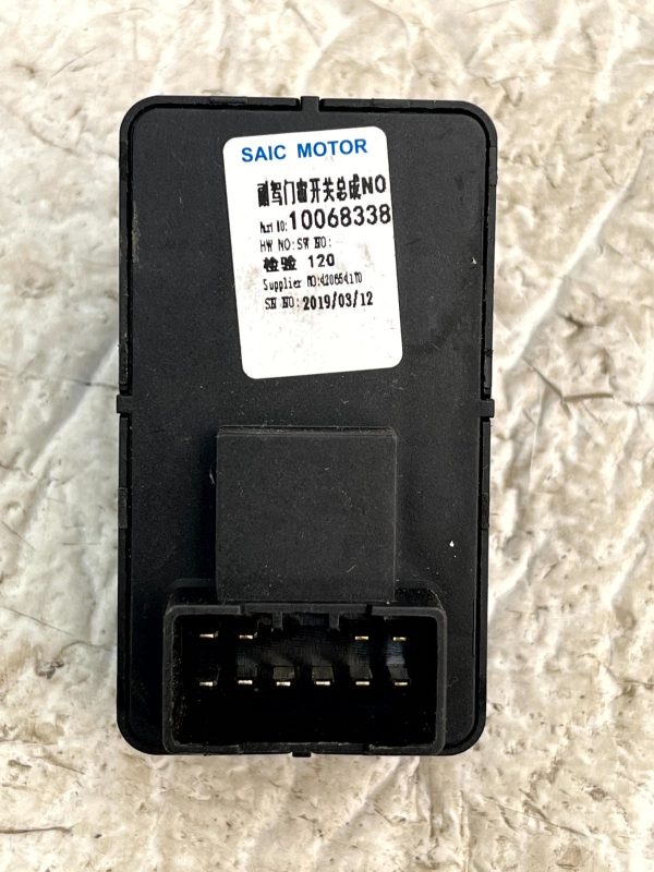 MG ZS Front Left Side Door Window Control Switch 2017 TO 2020 10068338 Genuine 178231518212 8