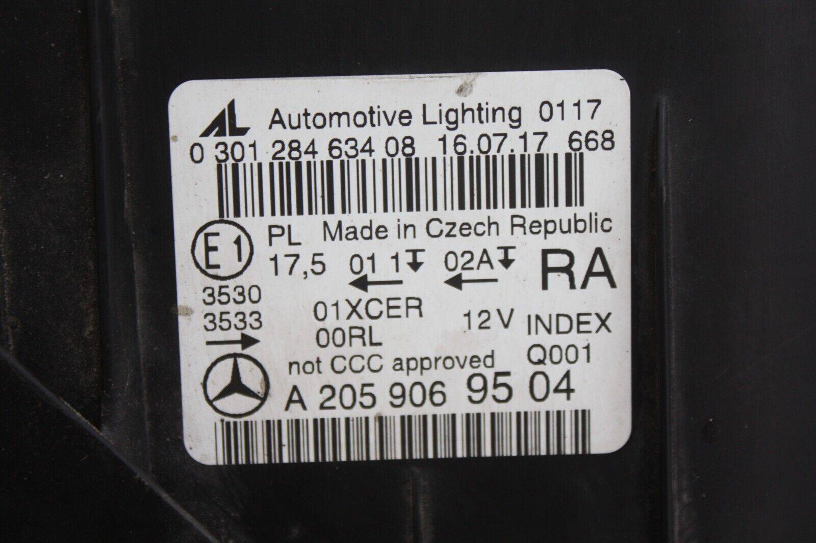 Mercedes-C-Class-W205-AMG-Right-LED-Headlight-A2059069504-Genuine-DAMAGED-176655579342-7