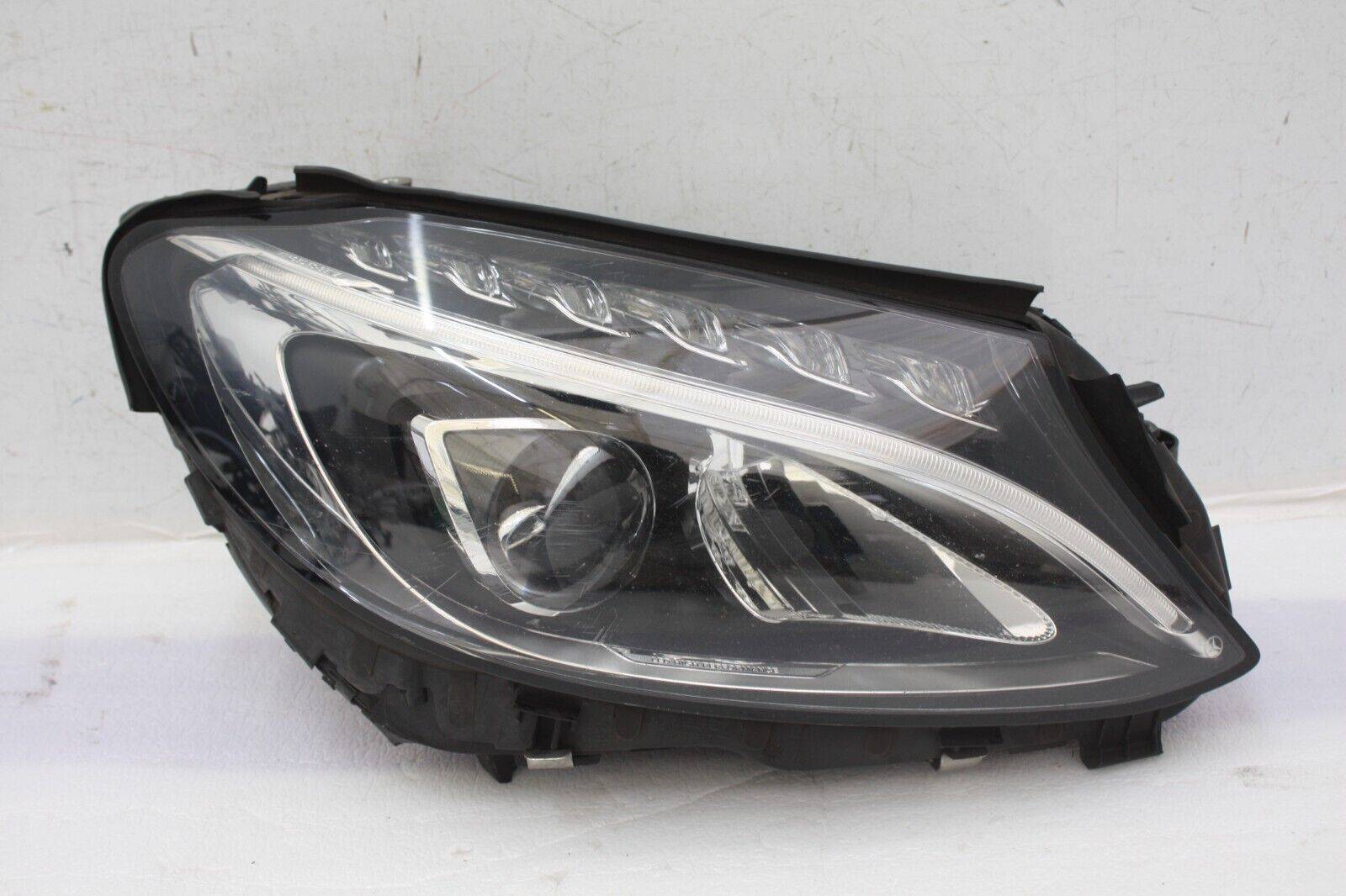 Mercedes-C-Class-W205-AMG-Right-LED-Headlight-A2059069504-Genuine-DAMAGED-176655579342