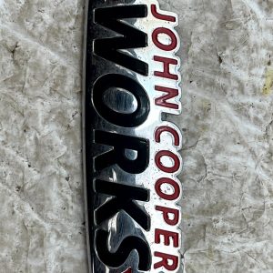 Mini John Cooper Works JCW Rear Tailgate Emblem Badge 51147476376 Genuine - Image 4