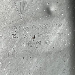 Porsche Taycan Front Right Side Fender Liner Splash Guard 9J1810330TM4 Genuine - Image 13