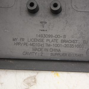 Tesla Model S Front Bumper Number Plate Holder 1493099-00-B Genuine - Image 10