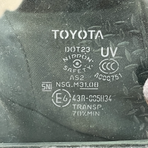 Toyota Prius Rear Left Side Quarter Window Glass 2015 TO 2018 43R005834 Genuine - Image 5