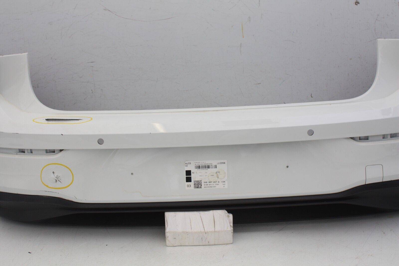 VW-Golf-Mk-8-Rear-Bumper-2020-ON-5H6807421C-Genuine-DAMAGED-176620070662-2