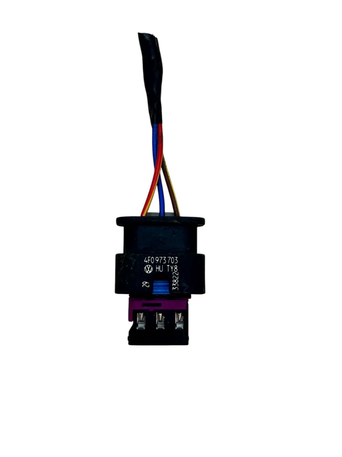 VW Golf Polo PDC Parking Sensor Wiring Harness Plug Connector 4F0973703 Genuine