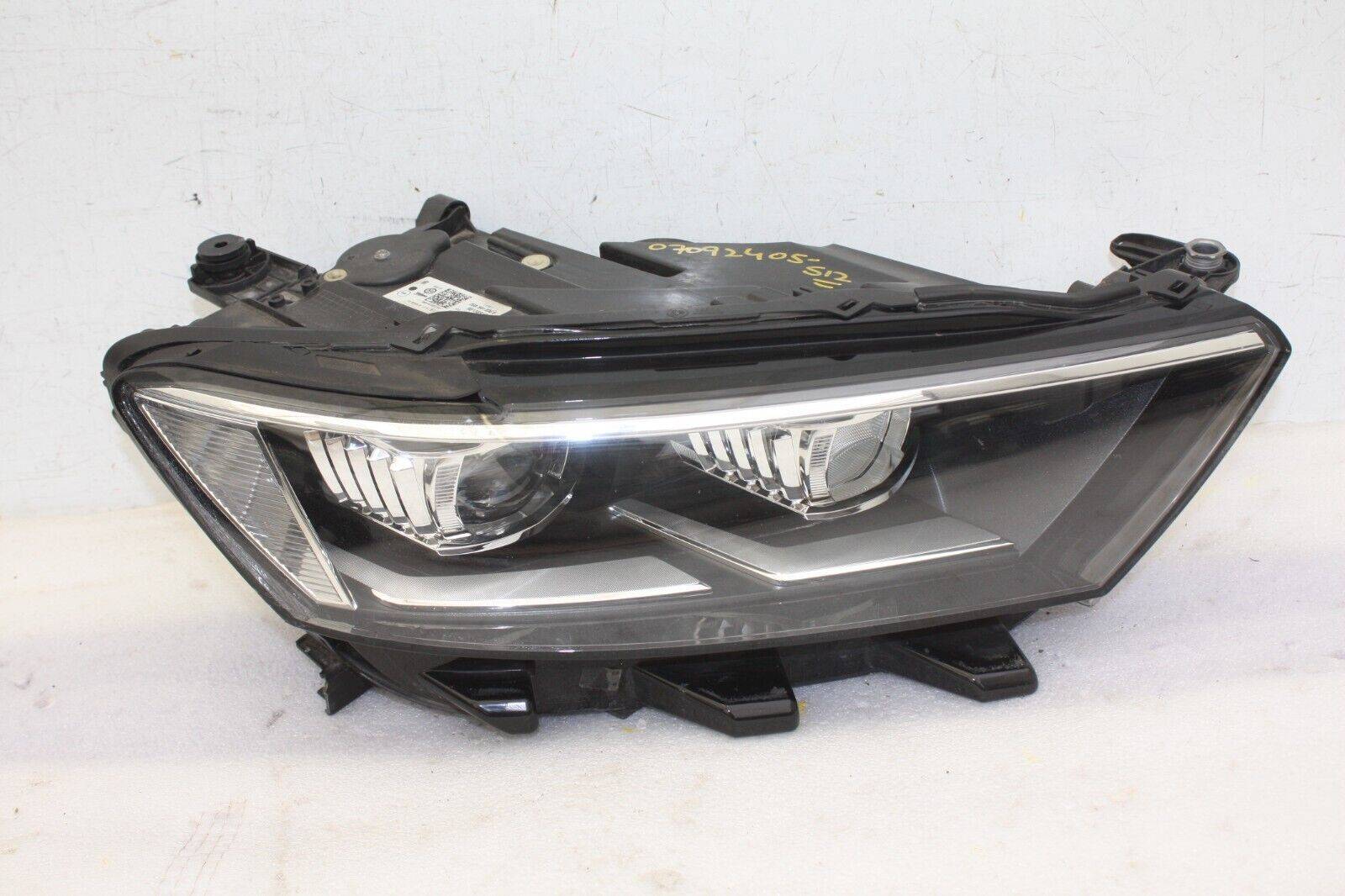 VW T Roc Right Side Xenon LED Headlight 2017 to 2022 Genuine DAMAGED 176565473072