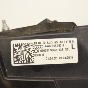 Audi A5 Left Side Tail Light 2017 TO 2020 8W6945093J Genuine - Image 5