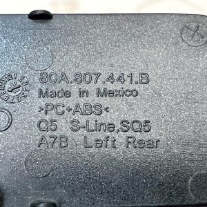 Audi Q5 S-Line SQ5 Rear Bumper Left Tow Cap Cover 17 TO 21 80A807441B Genuine - Image 10