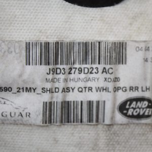 Jaguar I Pace X590 Rear Left Splash Guard 2018 ON J9D3-279D23-AC Genuine - Image 5