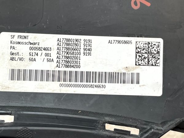 Mercedes A Class W177 Front Right Bumper Lower Grille Bracket 18 23 A1778801902 178507750793 9