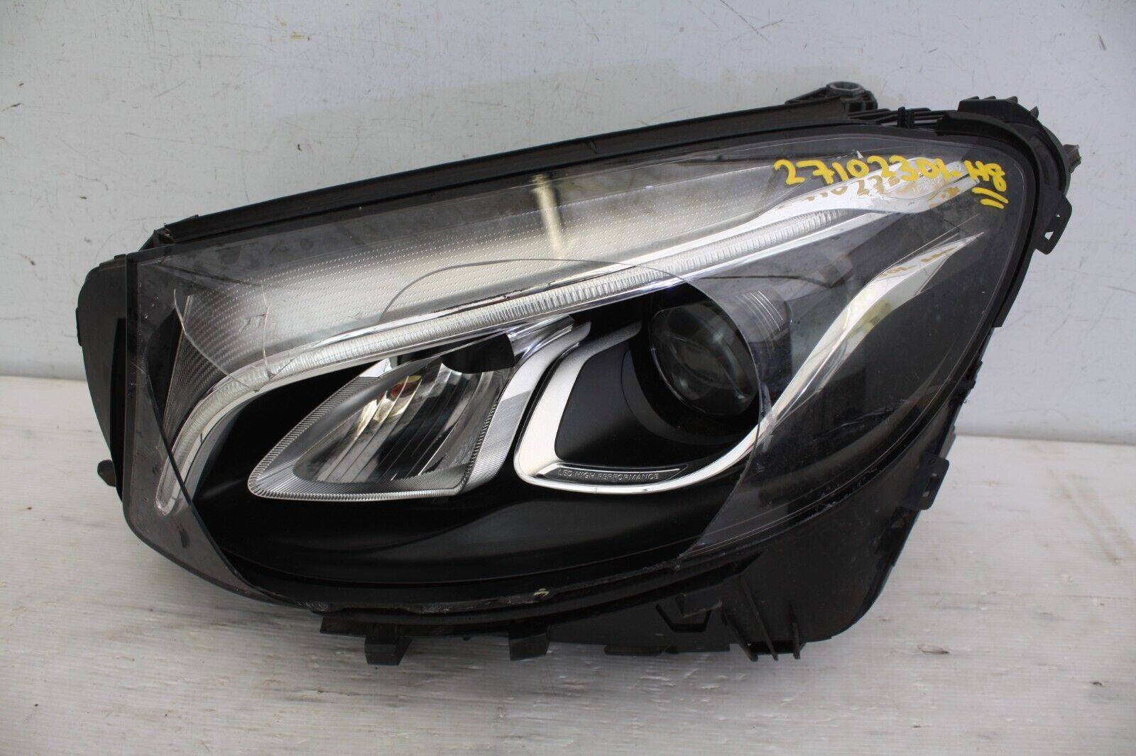 Mercedes GLC X253 LED Left Side Headlight 2015 to 2019 A2539065301 LENS CRACKED 175992804953