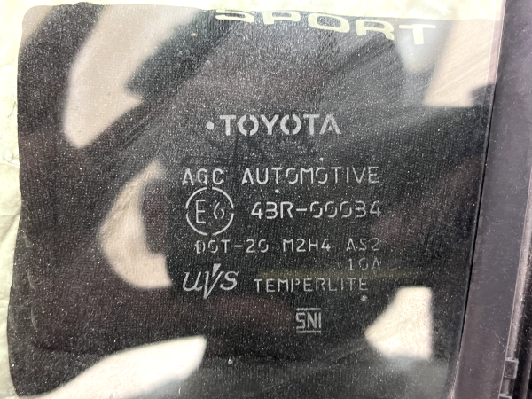 Toyota Prius Front Right Side Quarter Window Glass 2015 TO 2018 43R00034 Genuine 178321899263 5