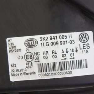 VW Golf Left Side Headlight 5K2941005H Genuine *DAMAGED* - Image 9