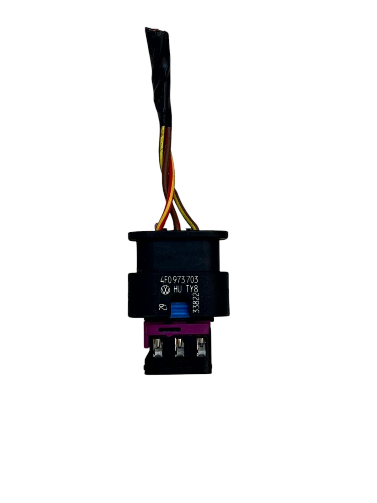 VW Golf Polo PDC Parking Sensor Wiring Harness Plug Connector 4F0973703 Genuine