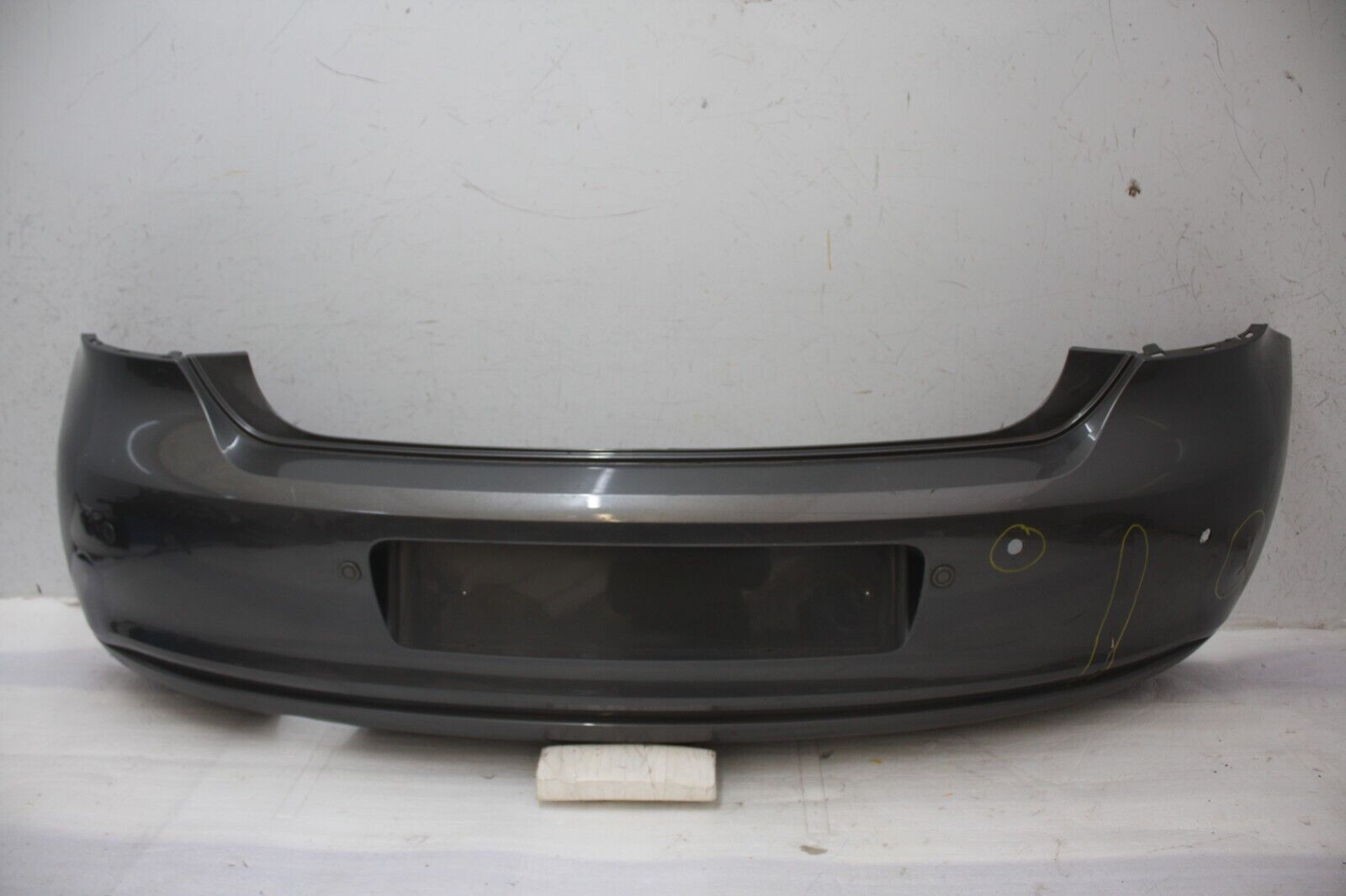 VW Polo Rear Bumper 2009 TO 2014 6R6807421BK Genuine *DAMAGED*