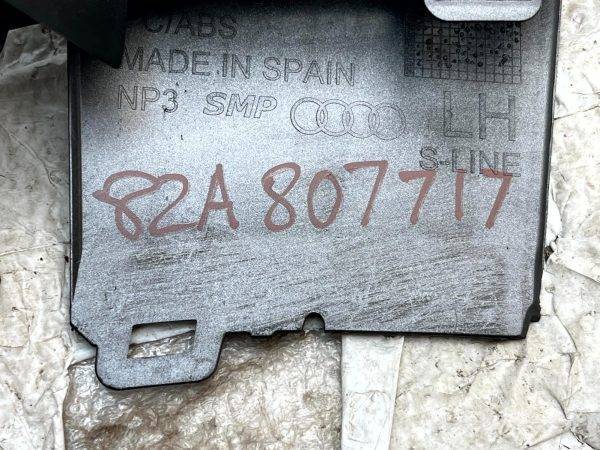 Audi A1 S Line Front Bumper Left Side Lower Grille 2019 ON 82A807681D Genuine 178508254834 12