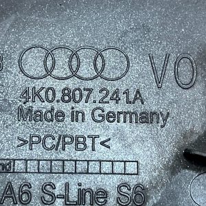 Audi A6 C8 S-Line Front Bumper Tow Hook Eye Cap Cover 2018 ON 4K0807241A Genuine - Image 15