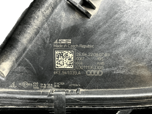 Audi E Tron Front Left LED Headlight 2019 TO 2022 4KE941039A Genuine 178507815514 23