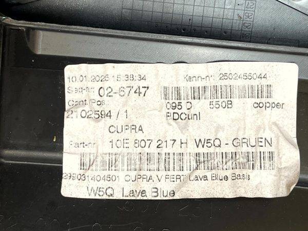 Cupra Born Mk1 Front Bumper Upper Section 2022 ON 10E807217H Genuine 10 Cupra Born Mk1 Front Bumper Upper Section 2022 ON 10E807217H Genuine 178328547714 11