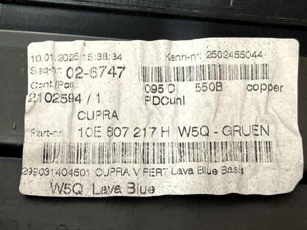 Cupra Born Mk1 Front Bumper Upper Section 2022 ON 10E807217H Genuine 11 Cupra Born Mk1 Front Bumper Upper Section 2022 ON 10E807217H Genuine 178328547714 12