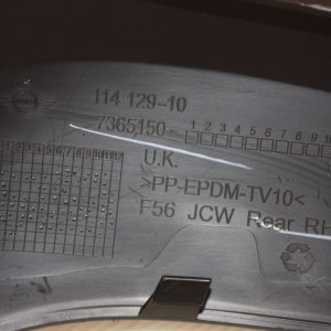 MINI F56 JCW Rear Bumper Right Lower Spoiler splitter 7365150 - Image 12
