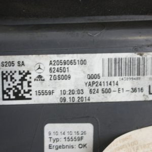 Mercedes C-Class S205 Rear Left Tail Light Lamp 2014 TO 2018 A2059065100 Genuine - Image 8