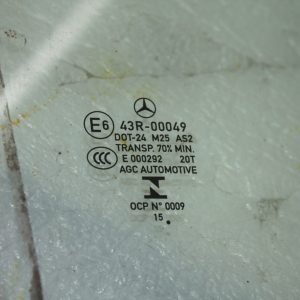 Mercedes C Class W205 Rear Right Side Door Glass A2057350110 Genuine - Image 9