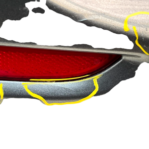 Mercedes C Class W206 AMG Rear Bumper 2022 ON A2068854503 Genuine *DAMAGED* - Image 9