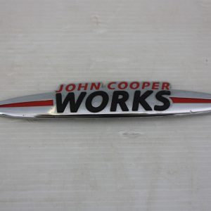 Mini Cooper F55 F56 LCI2 JCW Front Bumper Grill Badge 2021-2024 5A346F8 Genuine - Image 1