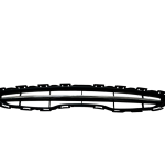 Nissan Micra Mk4 K13 Front Radiator Center Grille 2010 2013 DS07324GAV Genuine 178502722984